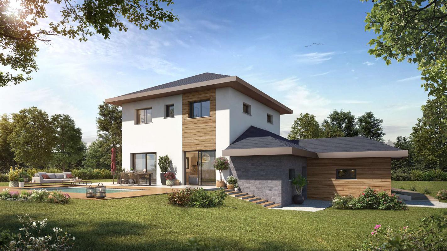GRESY SUR AIX : MAISON INDIVIDUELLE PERSONNALISABLE SUR DEUX NIVEAUX.