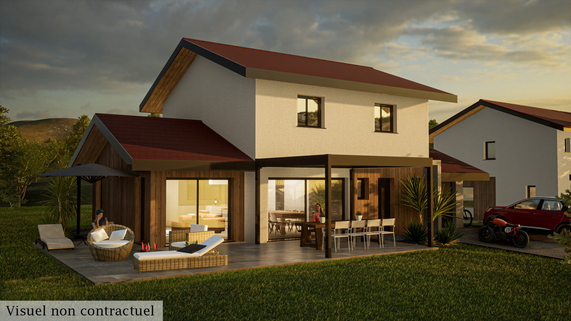 CRANVES-SALES. Maison individuelle 115 m² – Terrain plat 764 m²