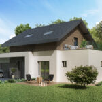 AIX-LES-BAINS. Maison 120 m² – 4 chambres, grand espace de vie sur Terrain  450 m²