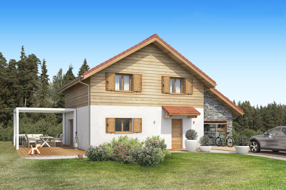 VERENS-ARVEY – MAISON 3/4 CHAMBRES AVEC GARAGE SUR TERRAIN 615 M2
