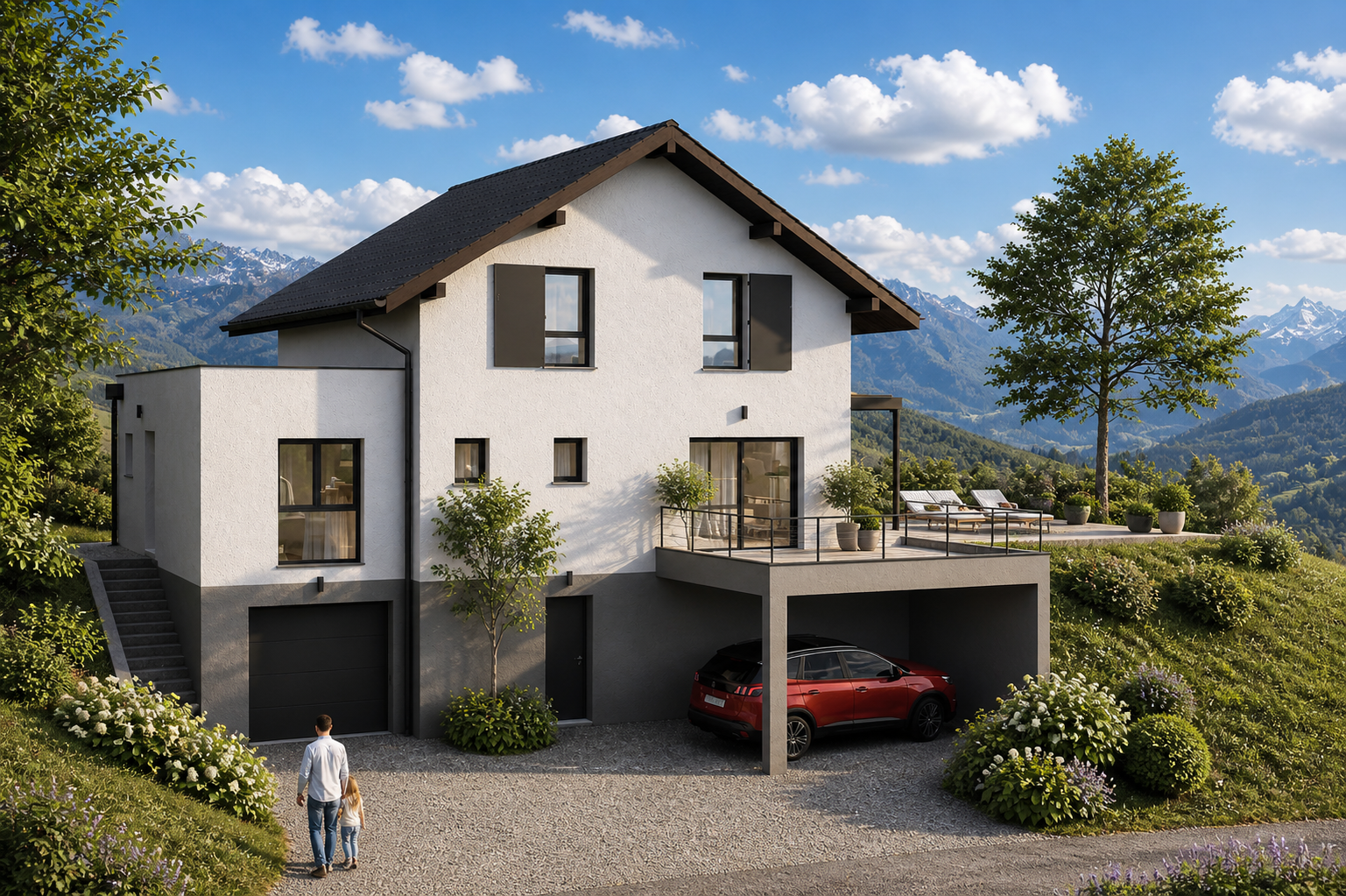 Élégance et nature : maison 140 m² avec vue dégagée au cœur de Chanaz