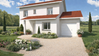 maison chic et jardin paisible